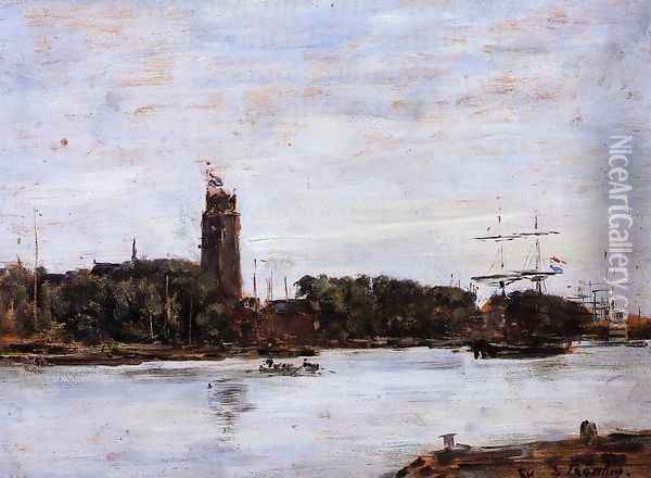 The River Scheldt Oil Painting - Eugene Boudin