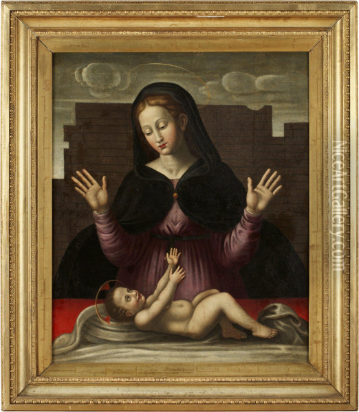 Madonnan Med Barnet Oil Painting - Lazzaro Bastiani