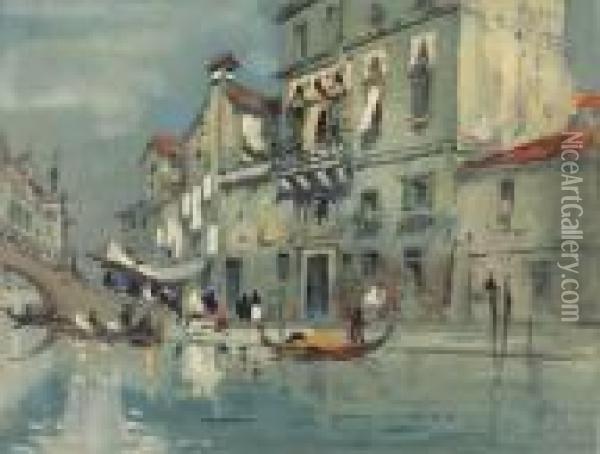 The House Of Tintoretto, Venice Oil Painting - Hercules Brabazon Brabazon