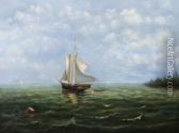 Nautical View. Oil Painting - John A. Hammond