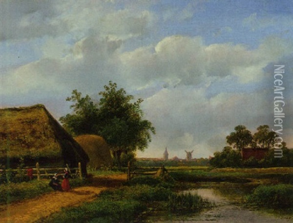 Landschap Oil Painting -  Dona Johannes