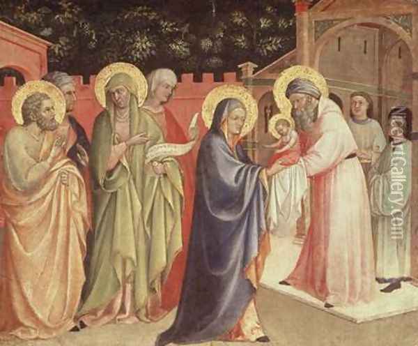 The Presentation in the Temple Oil Painting - Fra Angelico (Guido di Pietro)