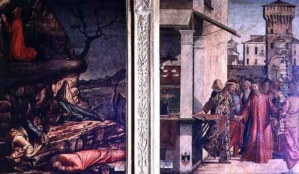 Christ's Calling of St. Matthew and the Agony in the Garden Oil Painting - Vittore Carpaccio