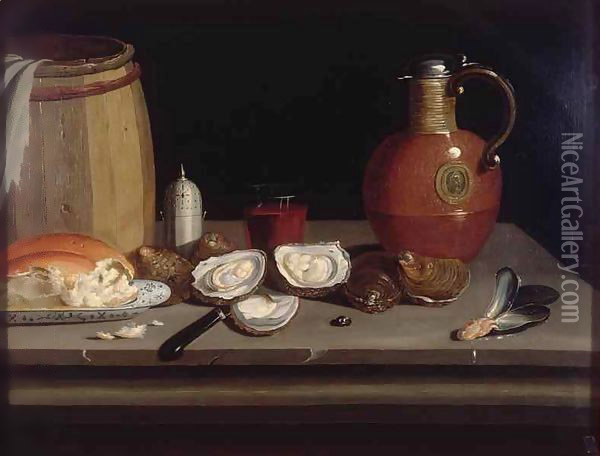 Still Life with Shellfish Oil Painting - Philips Angel