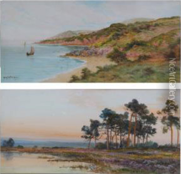 Coastal Scene Oil Painting - George Oyston