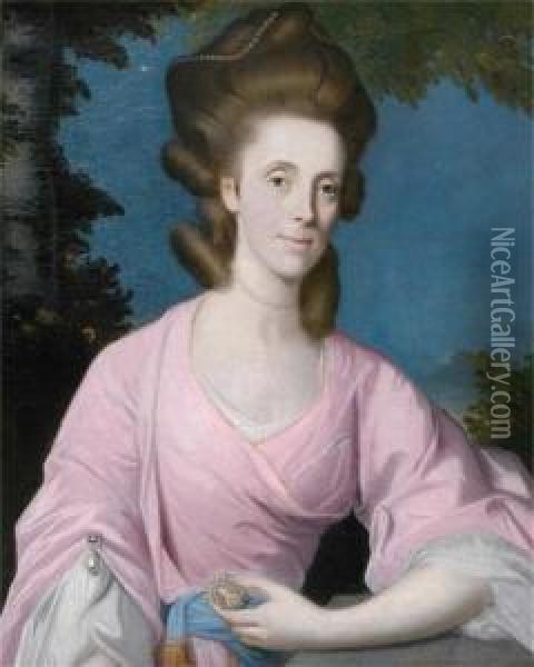 Portrait Of Lady Jane Molesworth Oil Painting - Francis Coates Jones