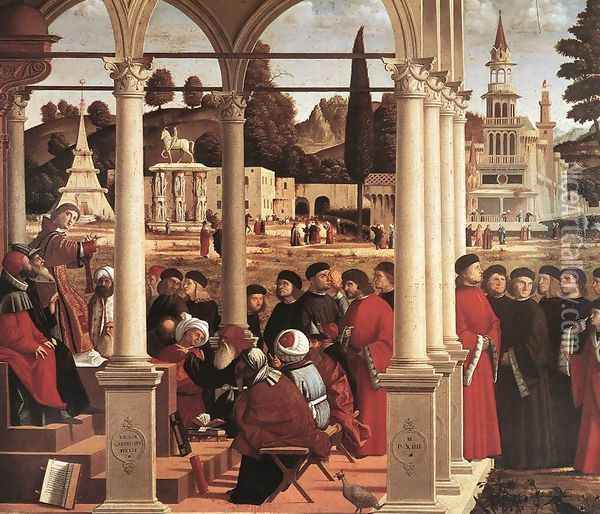 Disputation of St Stephen 1514 Oil Painting - Vittore Carpaccio