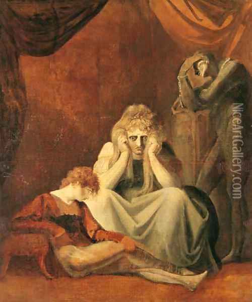 Here I and Sorrow Sit Act II Scene I of King John Oil Painting - Johann Henry Fuseli
