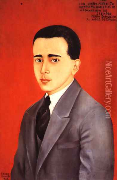 Portrait Of Alejandro Comez Arias 1928 Oil Painting - Frida Kahlo