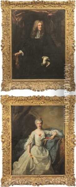Portrait De Monsieur Larcher (?) Conseiller A La Cour Des Comptes Oil Painting - Hyacinthe Rigaud