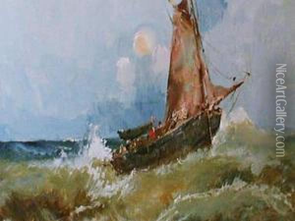 Marine Oil Painting - Emile Godchaux