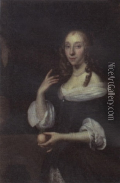 Portrait Of A Lady (dorothea, Countess Of Sutherland?) Oil Painting - Adriaen Hanneman