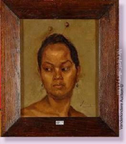 La Belle Indonesienne Oil Painting - Jean Ubaghs