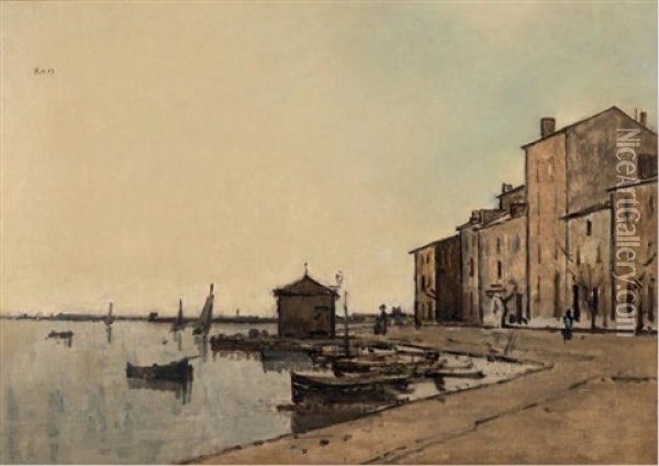 Le Port Oil Painting - Georges (Karpeles) Kars