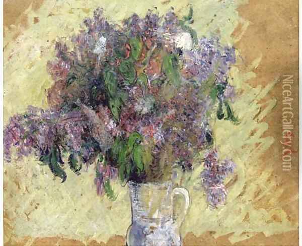 Fleurs melees dans une cruche Oil Painting - Gustave Loiseau