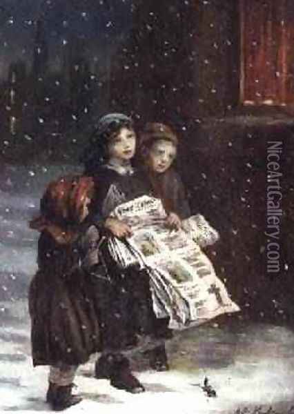 Carols for Sale Oil Painting - Augustus Edward Mulready