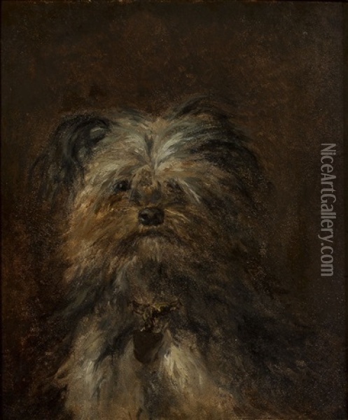 Terrier Oil Painting - Otto Eerelman