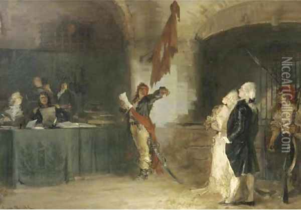 Le denonciateur during the French Revolution Oil Painting - Alexander Henri Robert Van Maasdijk