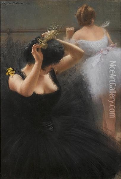 The Dancers Oil Painting - Pierre Carrier-Belleuse