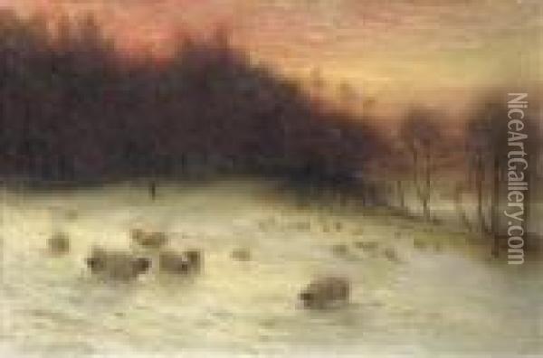 The End Of The Day Oil Painting - Joseph Farquharson