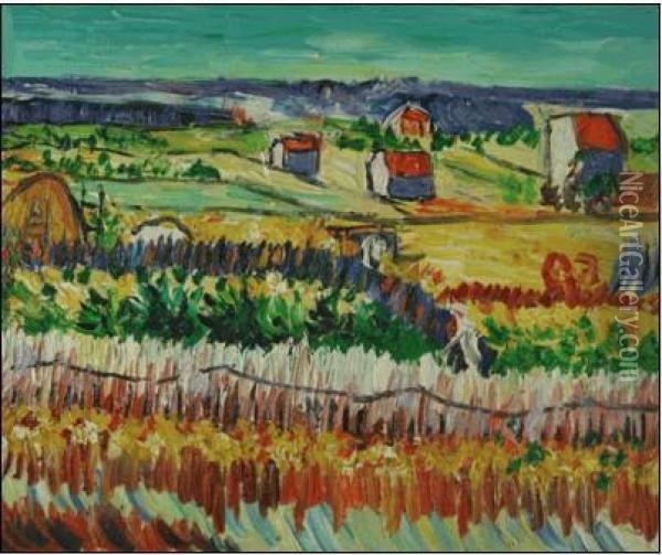The Harvest Oil Painting - Vincent Van Gogh