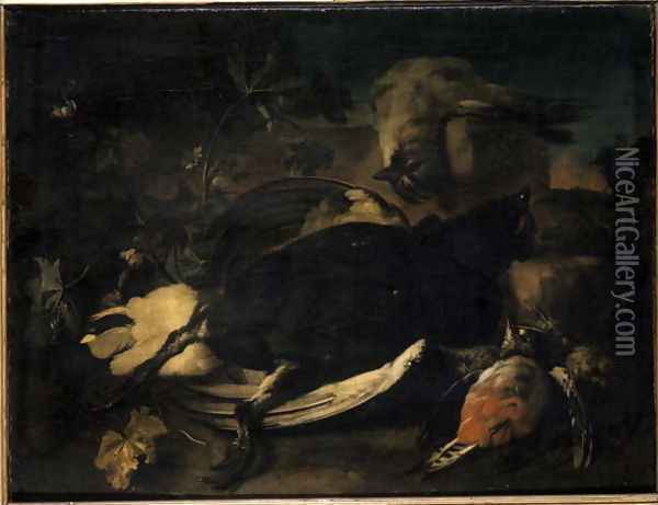 Dead fowl Oil Painting - Franz Werner von Tamm