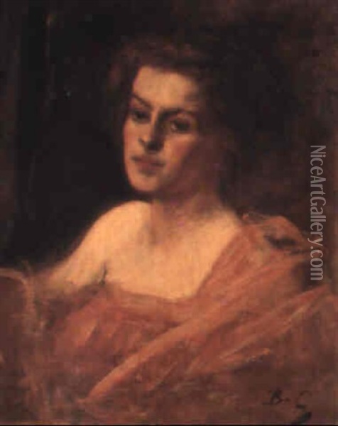 Portrait Presume De La Princesse Youssoupov Oil Painting - Jean Joseph Benjamin Constant