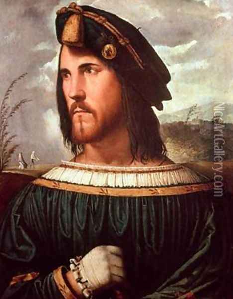 Cesare Borgia 1475-1507 Duke of Valencia Oil Painting - Altobello Meloni