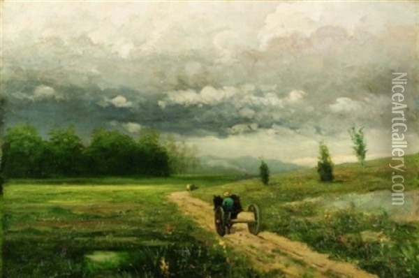 Traveling Through The Countryside Oil Painting - Jacob Wagner