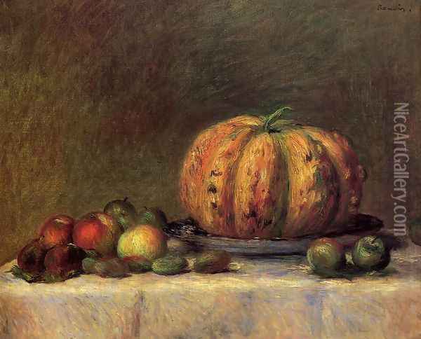 Still Life with Fruit 2 Oil Painting - Pierre Auguste Renoir