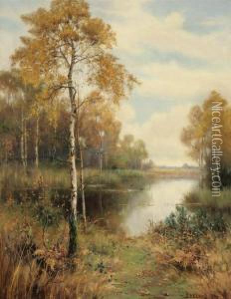 Woodland Pool Oil Painting - Thomas Tayler Ireland