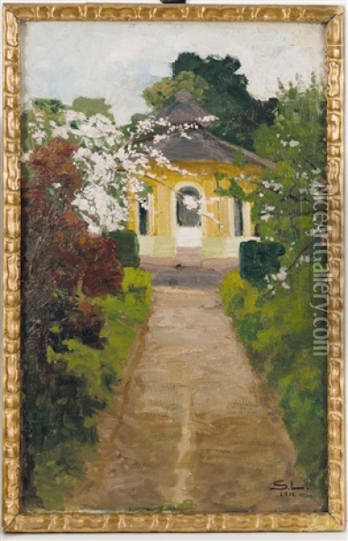 Chinesiche Pagode Im Karlsruher Schlospark Oil Painting - Sophie Ley