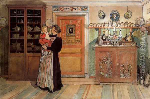 God's Peace Oil Painting - Carl Larsson