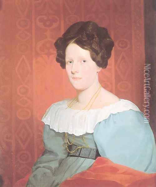 Portrait of Mrs. Samuel Nelson (Catherine Anne Russell) 1829 Oil Painting - Samuel Finley Breese Morse