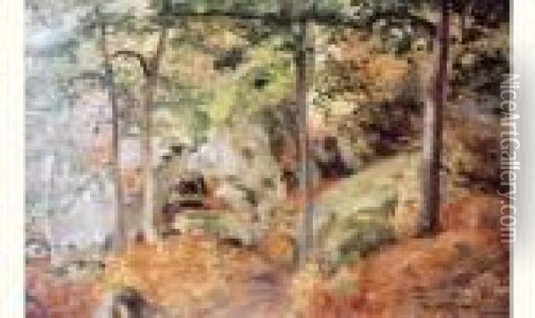 Chemin Dans La Foret Oil Painting - Paul Merwart