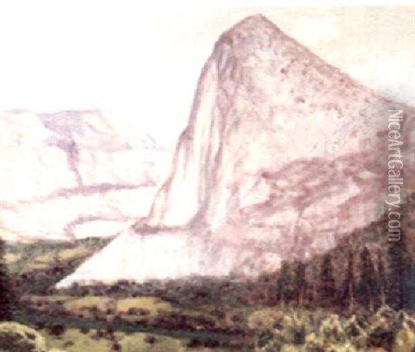 Kolana Peak (hetch Hetchy Valley) Oil Painting - Charles Dorman Robinson