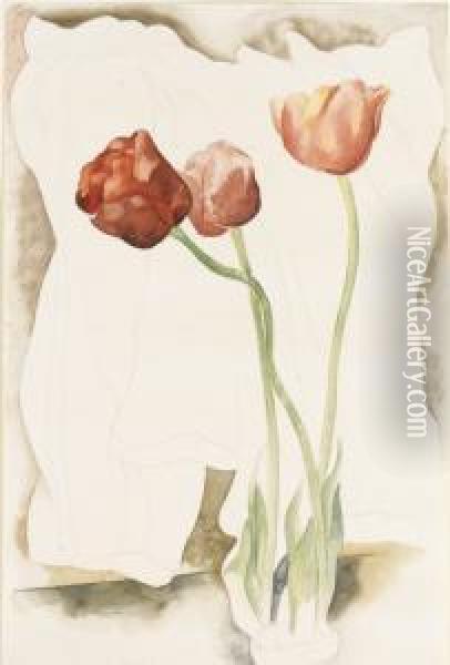 Tulips Oil Painting - Charles Demuth