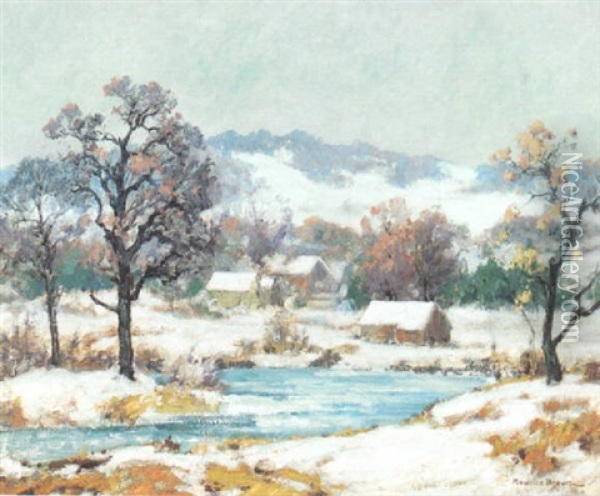 The First Snow (julian) Oil Painting - Maurice Braun