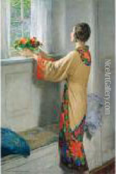 A New Day Oil Painting - William Henry Margetson
