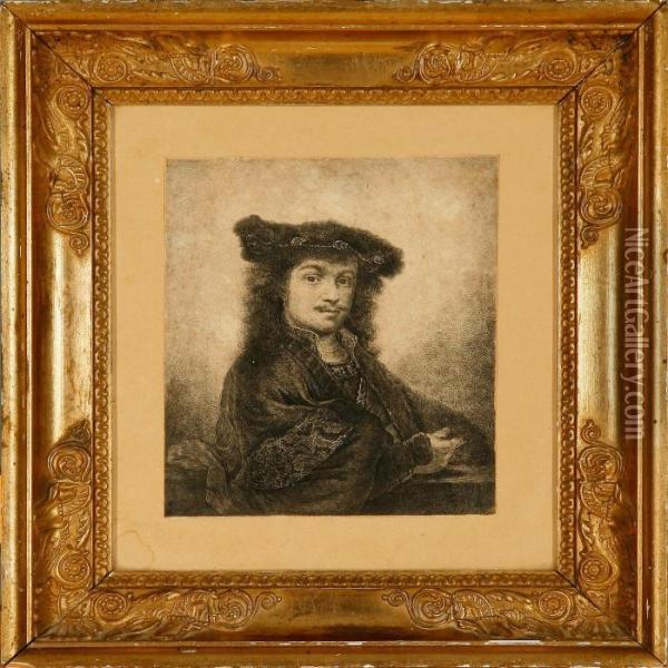 The Artist's Self Portrait Oil Painting - Rembrandt Van Rijn