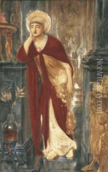 Heliogabalus, High Priest Of The Sun Oil Painting - Simeon Solomon