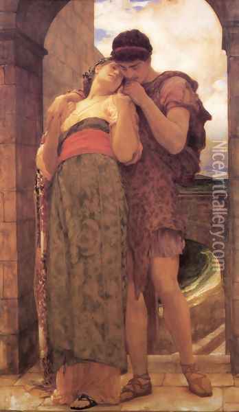 Wedded Oil Painting - Lord Frederick Leighton
