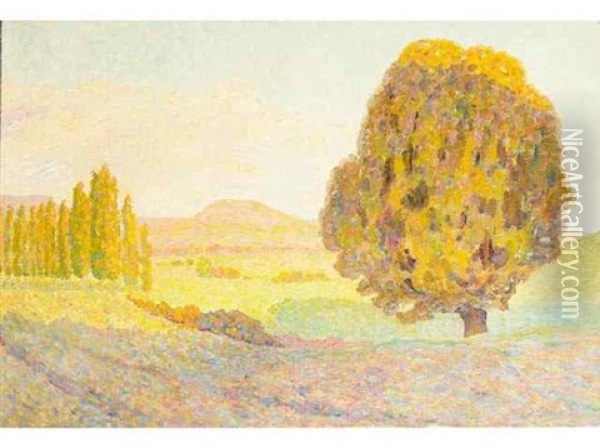 Paysage Au Tilleul Oil Painting - Michel Auguste Colle