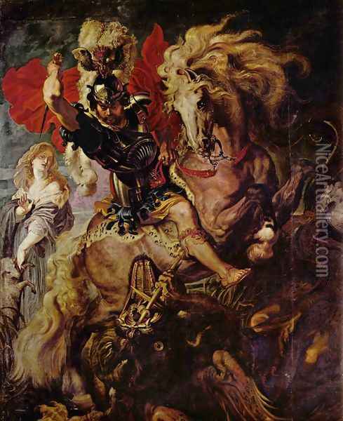 St. George and the Dragon Oil Painting - Peter Paul Rubens