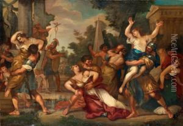 The Abduction Oil Painting - Pietro Da Cortona (Barrettini)