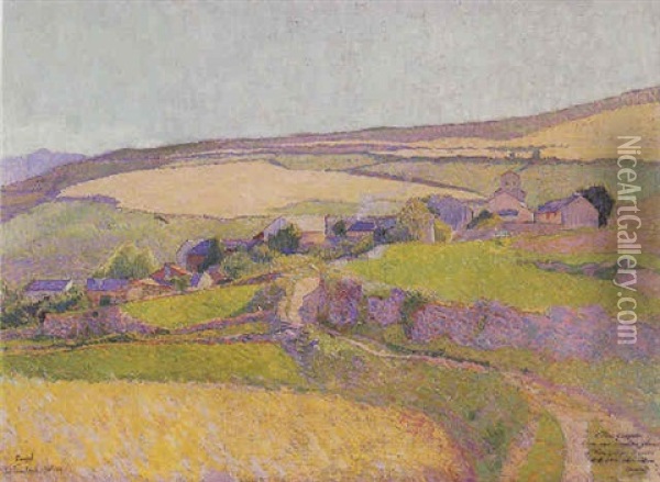 Landscape Near Banyuls Oil Painting - Georges Daniel Monfreid