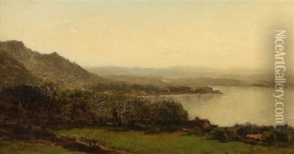 Morning On Lake Champlain Oil Painting - John Bunyan Bristol