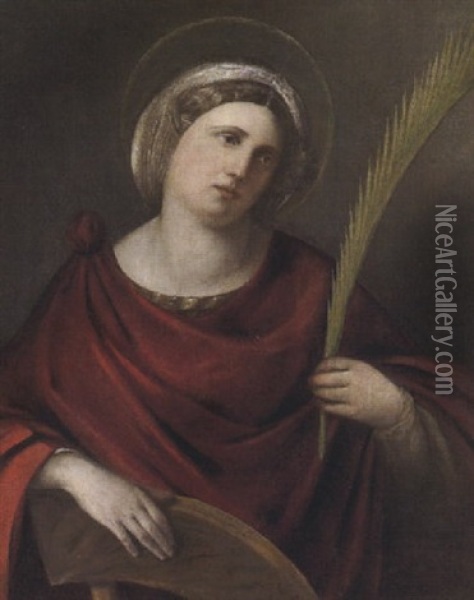 Santa Caterina Di Alessandria Oil Painting - Dosso Dossi