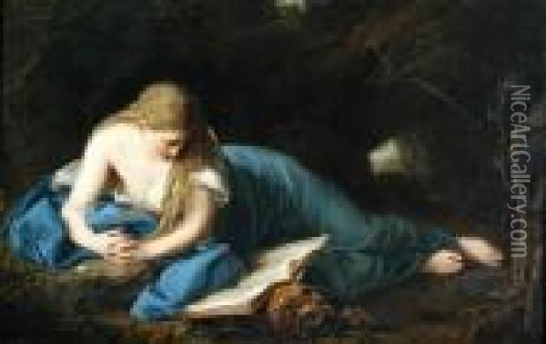 The Penitent Magdalen Oil Painting - Anton Raphael Mengs