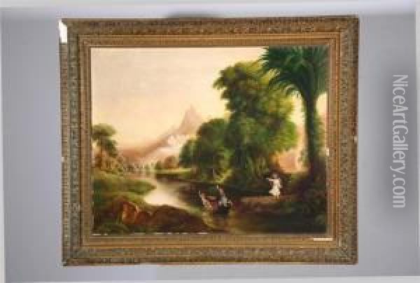 The Voyage Of Life: Youth Oil Painting - Thomas Cole